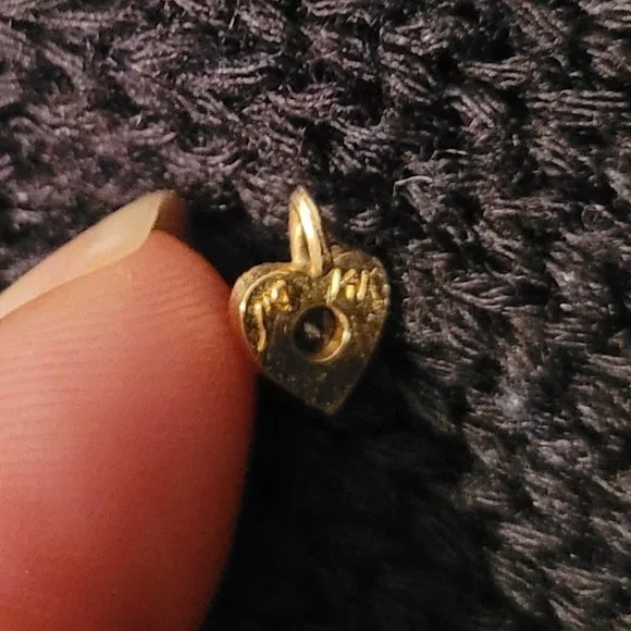 14K Necklace with Jade Fruit and 14K Michael Anthony Charm - Picture 7 of 8